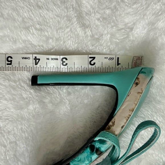 New Fashion Nova Multicolor Snake Print Stiletto High Heel Ankle Wrap Sandals - Picture 6 of 6